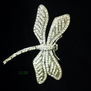 LARGE PAVE DRAGONFLY BROOCH