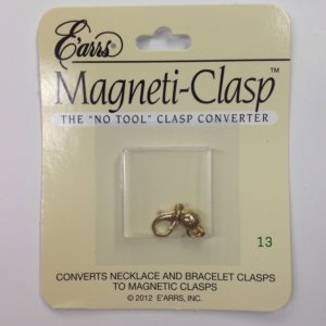 GOLD SMALL ROUND MAGNETIC CLASP FOR NECKLACES AND BRACELETS