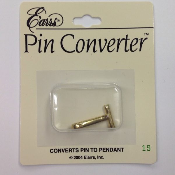 GOLD HORIZONTAL PIN CONVERTER FOR NECKLACE