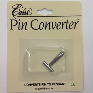 SILVER HORIZONTAL PIN CONVERTER FOR NECKLACE