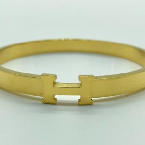 Stainless Steel Gold H Bracelet 13286