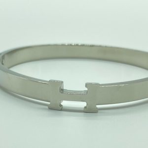 Stainless Steel Silver H Bracelet 13287