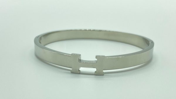 Stainless Steel Silver H Bracelet 13287