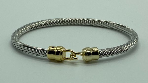 Two Tone Hook Bracelet 13274