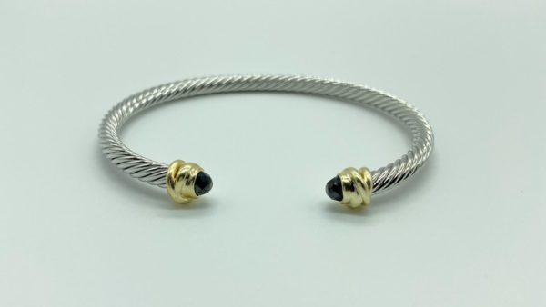 Two Tone Jet with Wrap Cable Cuff 12790